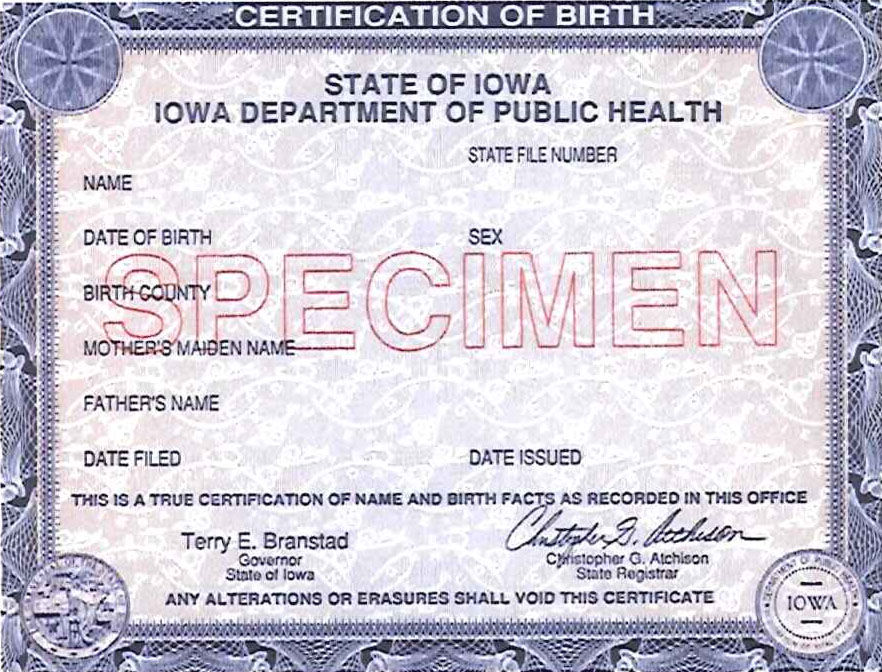 Some need new birth certificates | News | nwestiowa.com