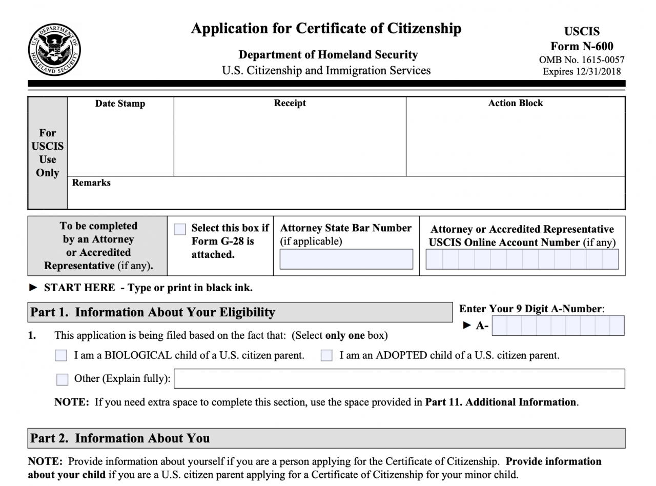 申请美国公民身份的，N-600表格如何提交？